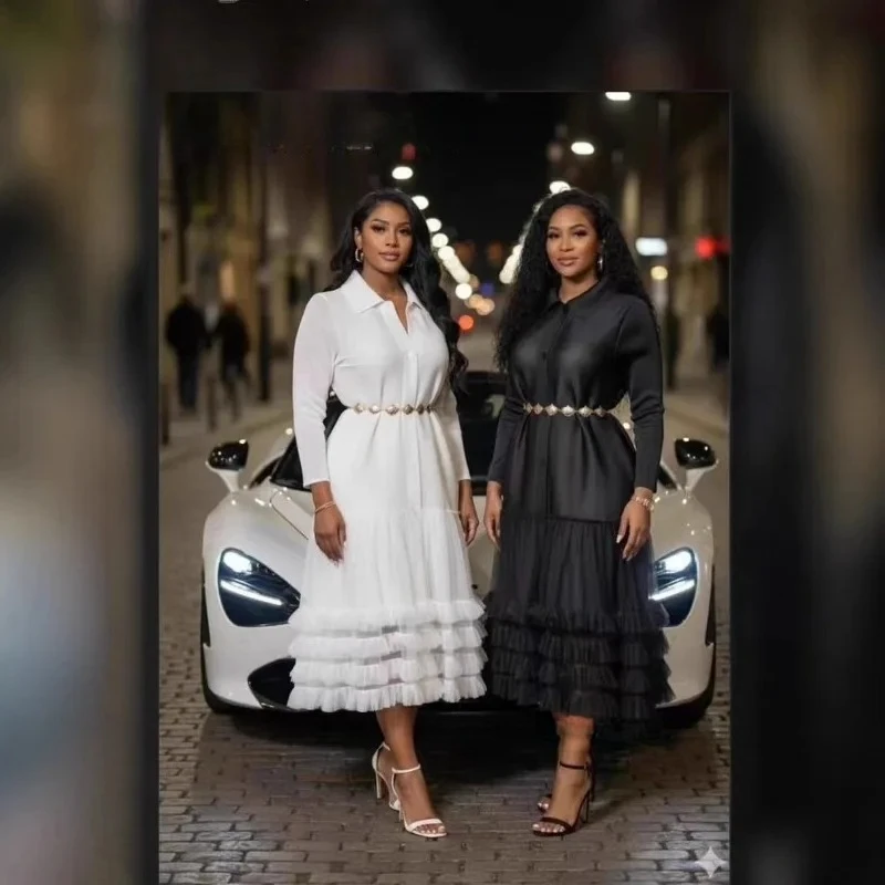 Miyake Geplooide Jurk 2025, Herfst Winter Vintage Effen Kleur Ontwerp Plisse Casual Losse Plus Size Jurk Plooien Dameskleding