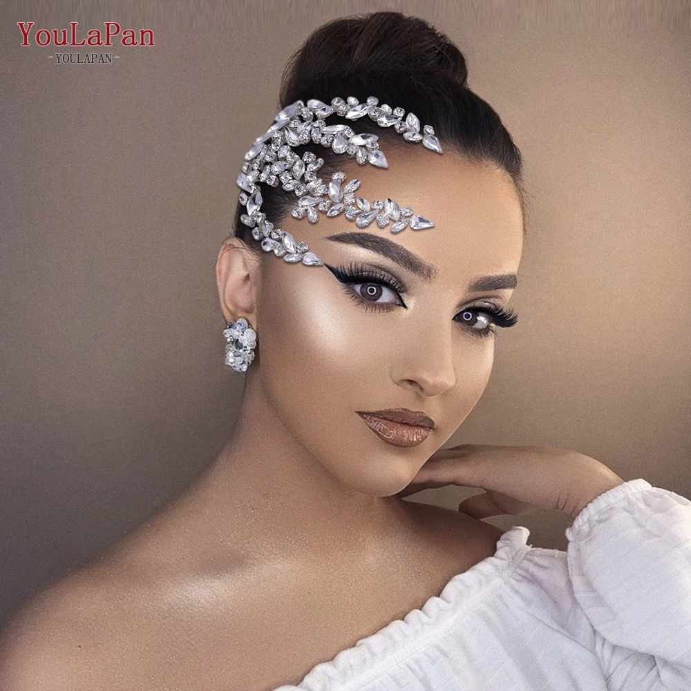 YouLaPan HP489 Rhinestones Wedding Comb Bridal Hair Accessories Wedding Headwear Crystal Hair Clips Women Tiara and Headdress