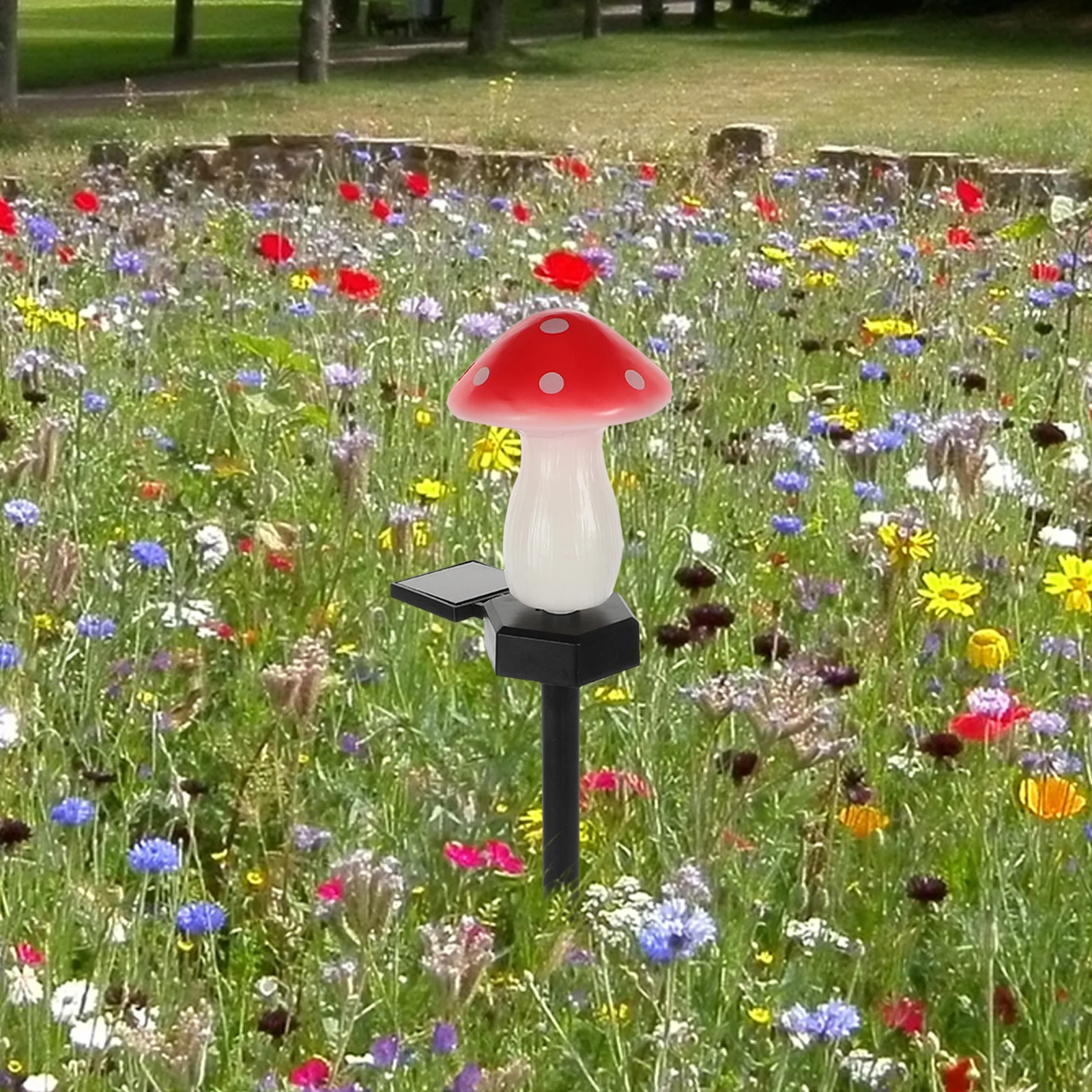 

Mushroom Lawn Light Nightlight Lamp for Yard Led Garden Solar Decorative Lights