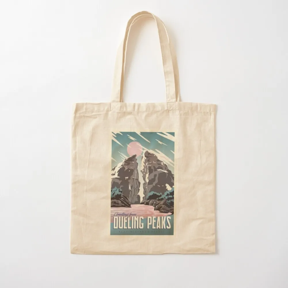 

Greetings from Dueling Peaks Tote Bag Custom bag Handbags women cloth bag woman Women bags Canvas Tote