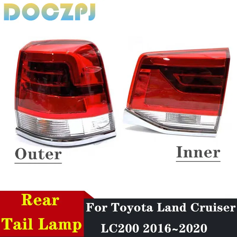 Car Rear Bumper Brake Taillight Tail Lamp Assembly For Toyota Land Cruiser LC200 2016 2017 2018 2019 2020