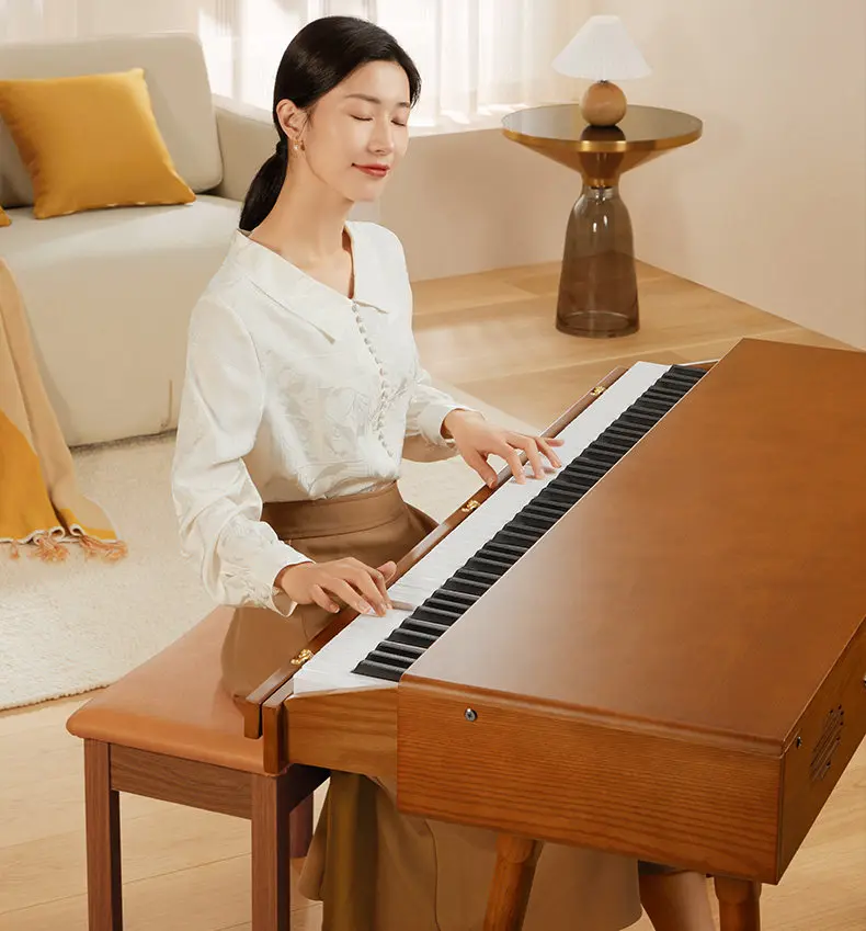 Electric Piano 88-key Heavy Hammer Home Beginner Solid Wood Drawer B365 Desk Piano