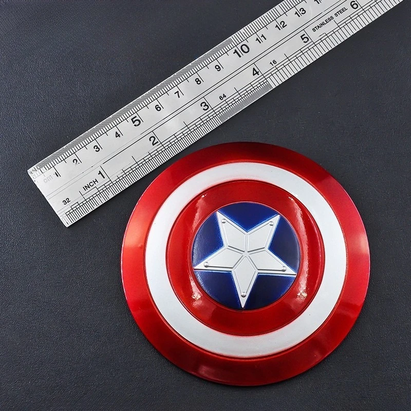 10 سنتيمتر جديد المنتقمون فيلم الشكل كابتن أمريكا درع الطرفية المعادن نموذج سطح المكتب الديكور الحلي هدية عيد ميلاد اللعب