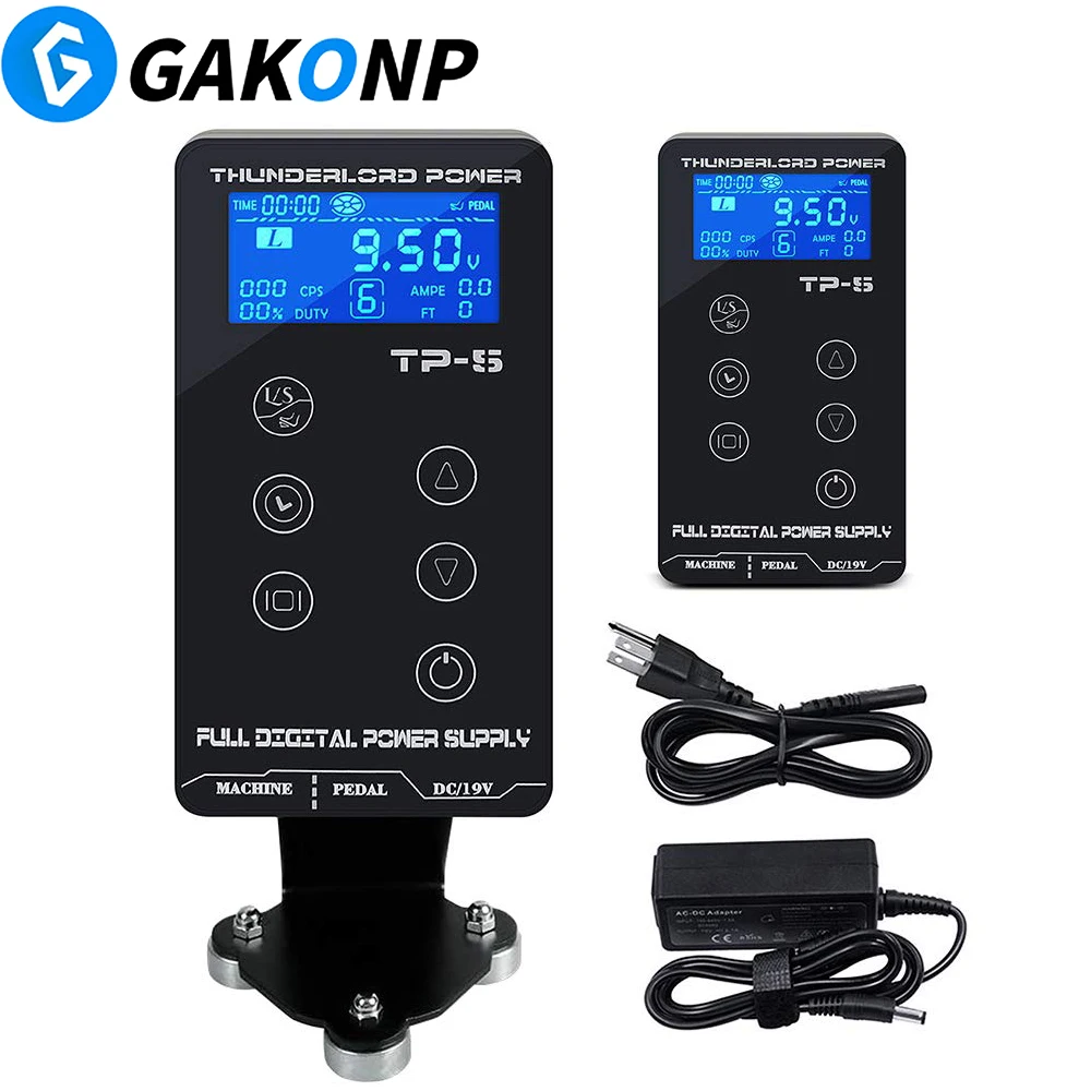 

Tattoo Power Supply LCD Display Touch Screen Professional Adjustable Digital Power Source for Rotary Tattoo Machines Gun Supply