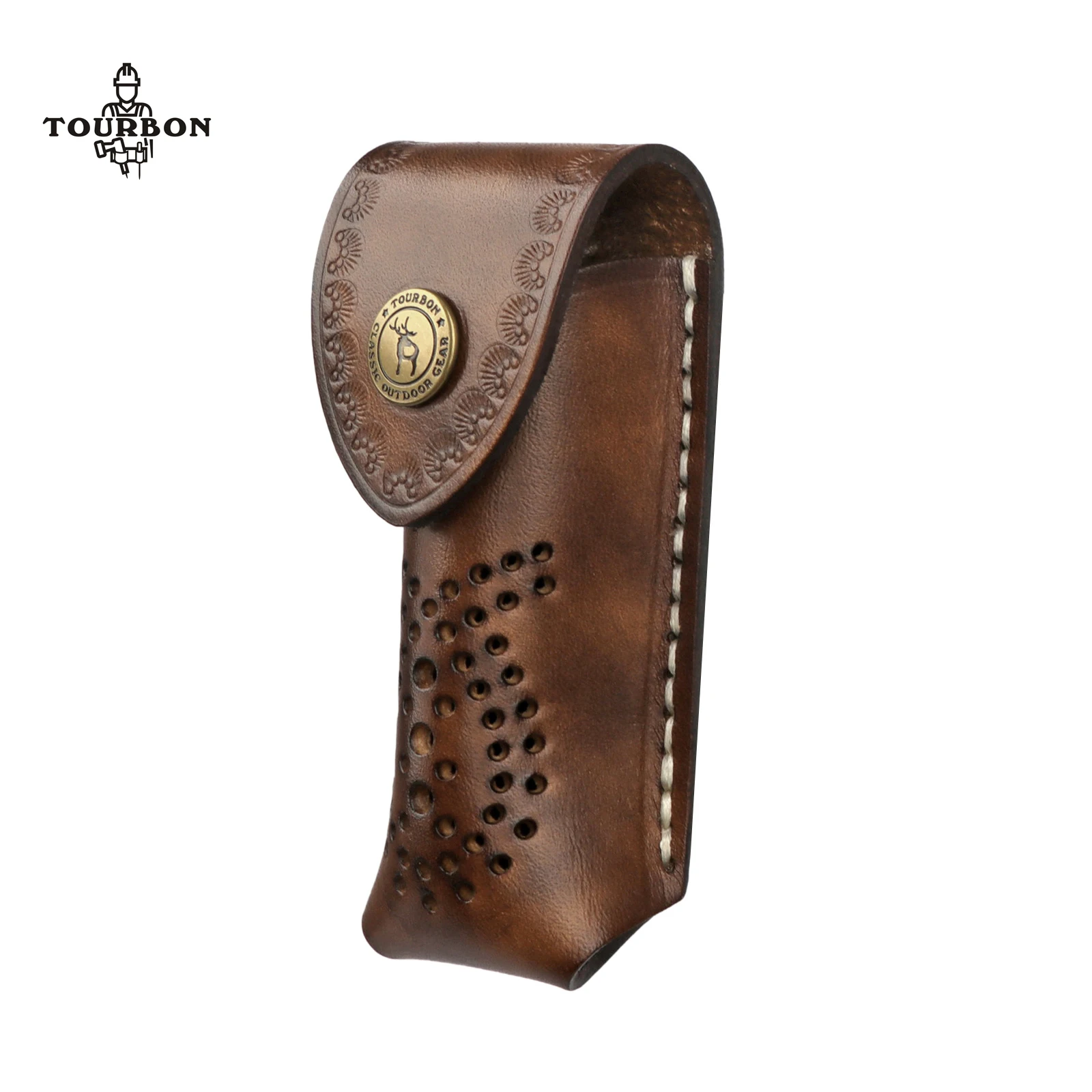 Tourbon-Funda de cuero para Cuchillo de 4,1 \