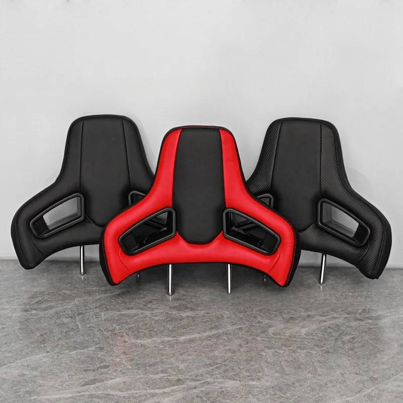 Universal Car Sport Seat Headrest High-quality Comfortable PVC Leather Racing Headrest with Plug Play Interior Seat Accessories