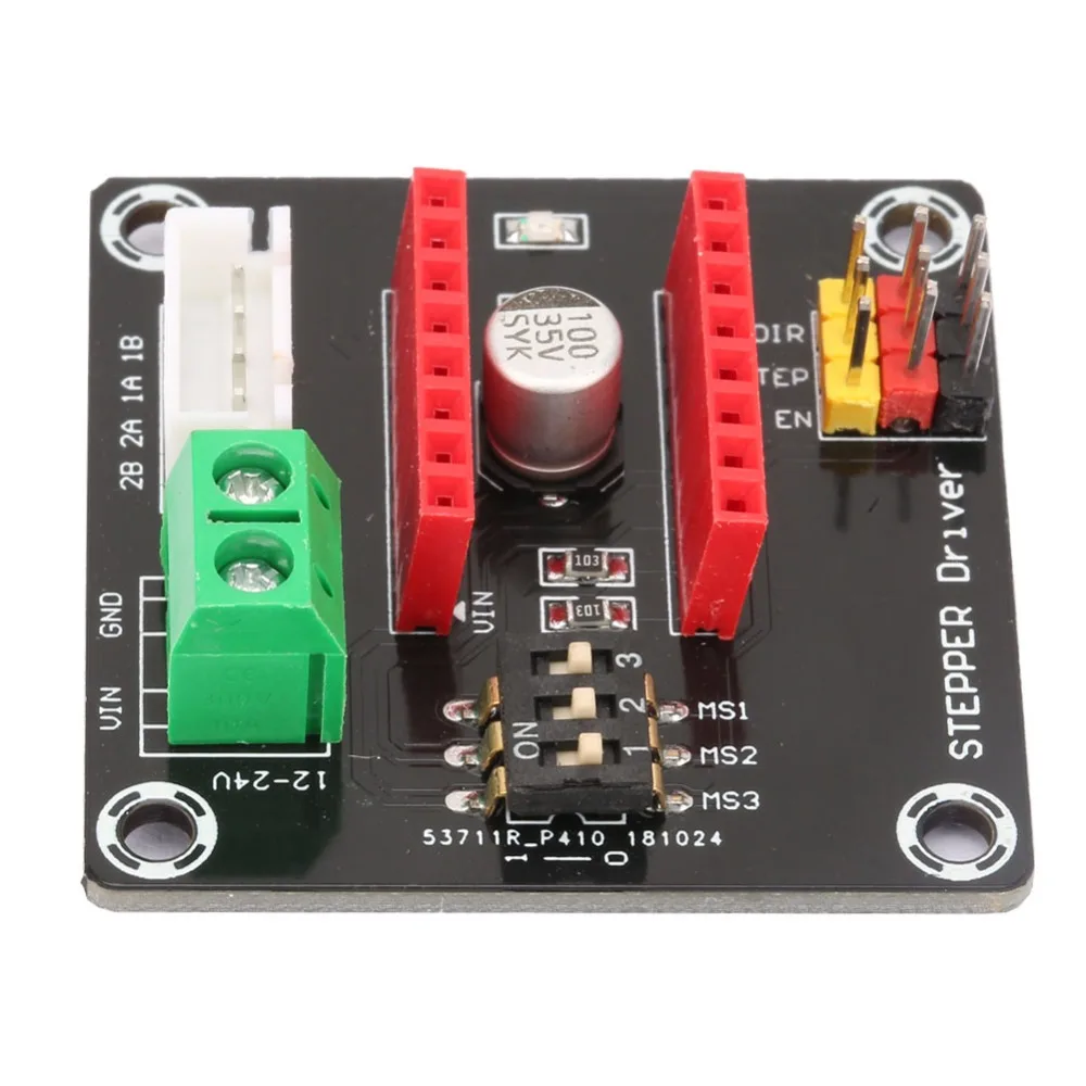 4PCS/2PCS Stable Design Stepper Motor Driver 42 Stepper Motor Control Module Expansion Board Module DRV8825 A4988