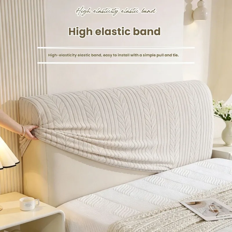 Premium Thick Bedhead Cover with Four Seasons Universal Soft Package Backrest All-inclusive Headboard Protective Cover Cloth