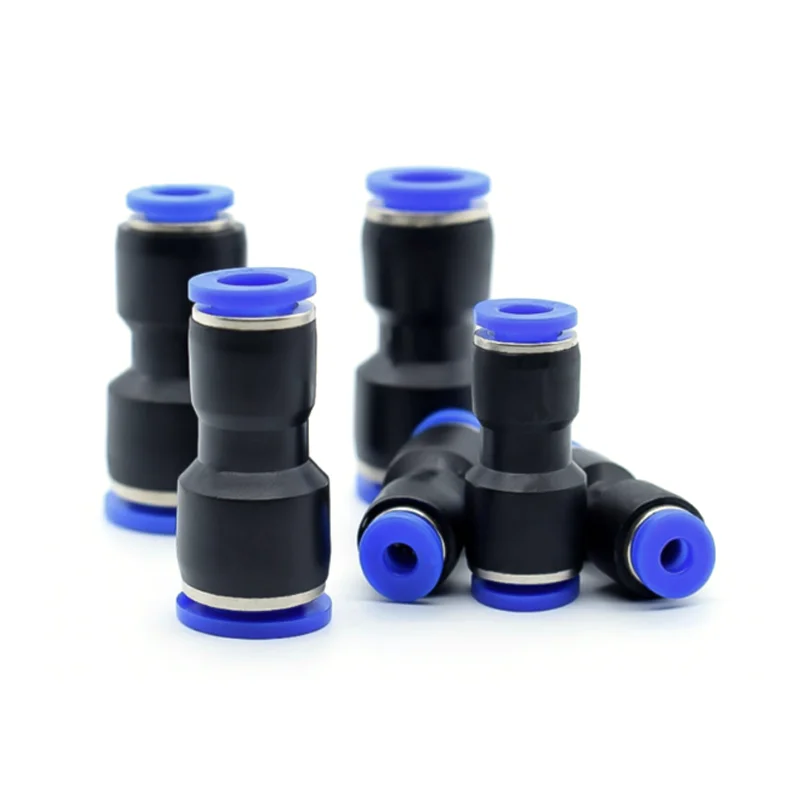 

PE PG PY PW Air Connectors 4 6 8 10 12mm Pneumatic Fitting Quick Connect Tee 3Way Plastic Pipe Water Hose Tube Connector