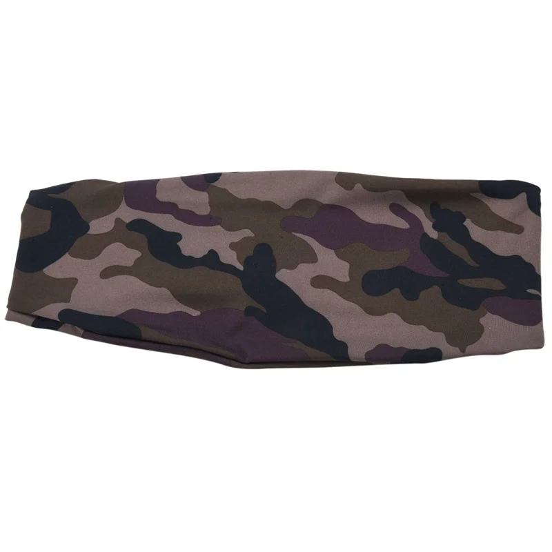 

ABMW-3X Gym Sports Absorbent Sport Sweat Headband Elastic Sweatband For Men And Women Yoga Head Sweat Bands-Camouflage