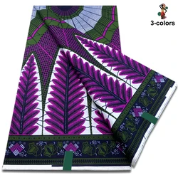 African Wax Print Fabric High Quality Ankara Wax Real Fabric 100%Cotton Soft Nigeria Guaranteed Veritable Real Wax Women Dresses