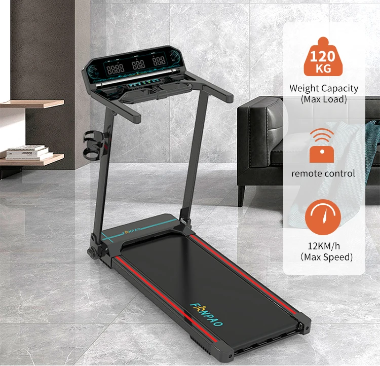 جهاز سير كهربائي صامت منزلي FPTL8 لآلة المشي اللياقة البدنية الداخلية متعددة الوظائف مخصصة للأشخاص المشغولين