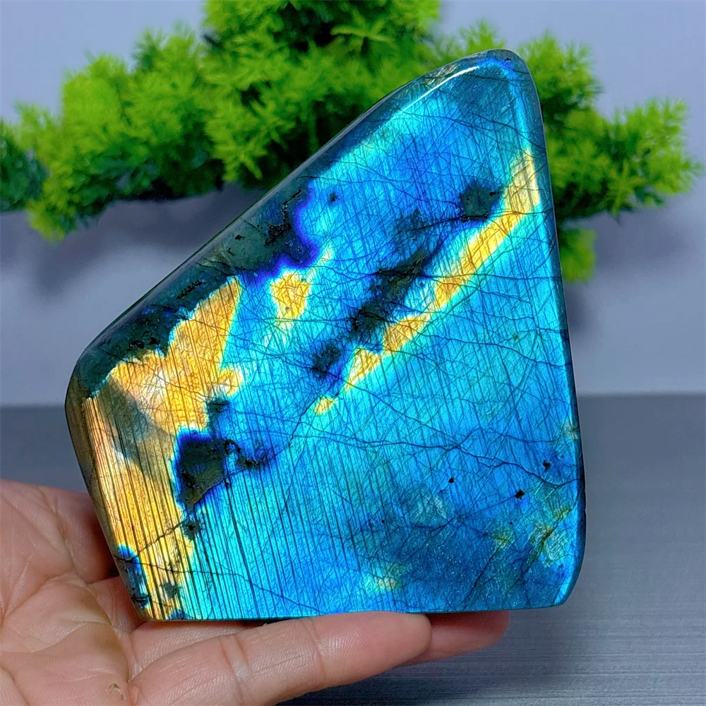 Labradorite Free Form Natural Crystal Home Decoritems Room decor Luck Quartz Stone Garden Reiki Craft Healing Energy Love Gifts