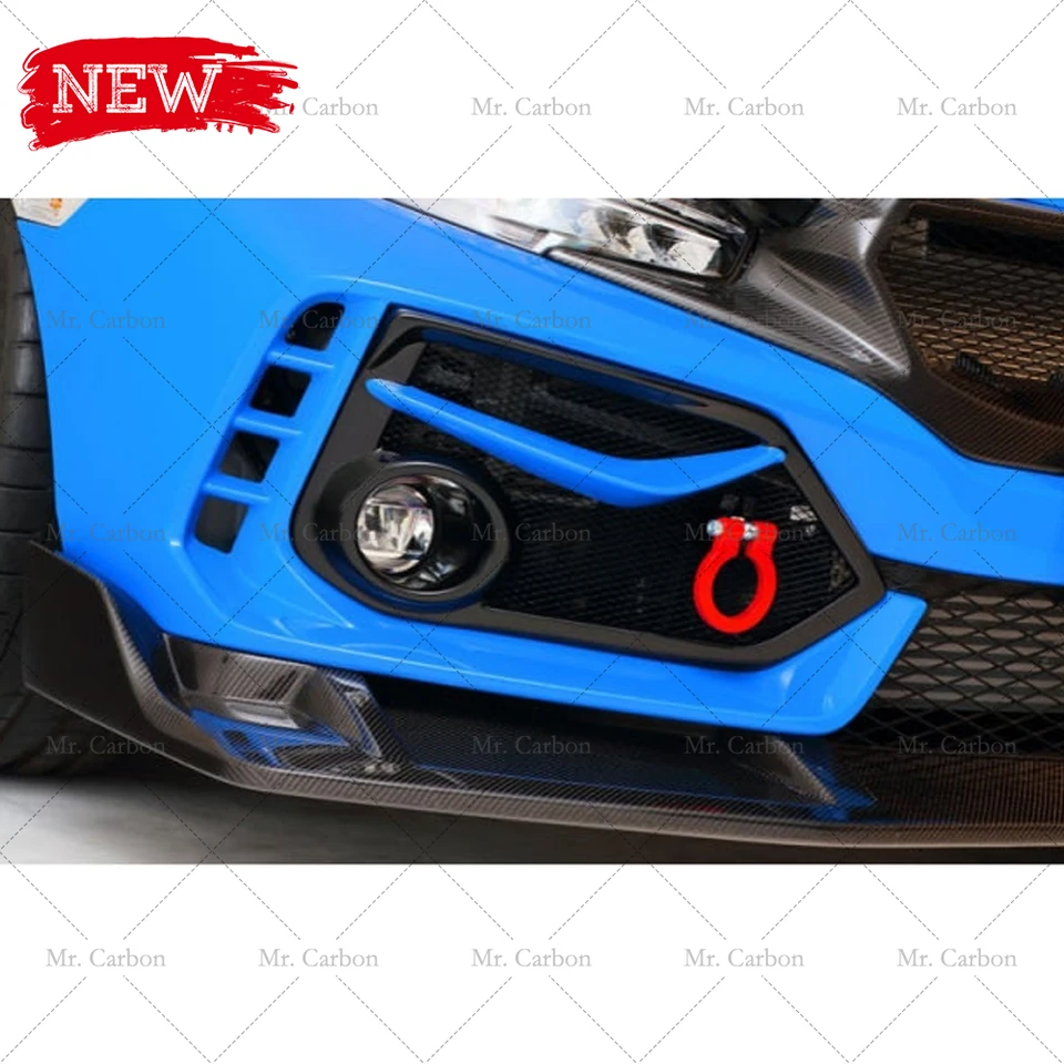 JS-STYLE FOG COVER FOR CIVIC HATCHBACK FK8/FK7 TYPE R CARBON GLASS