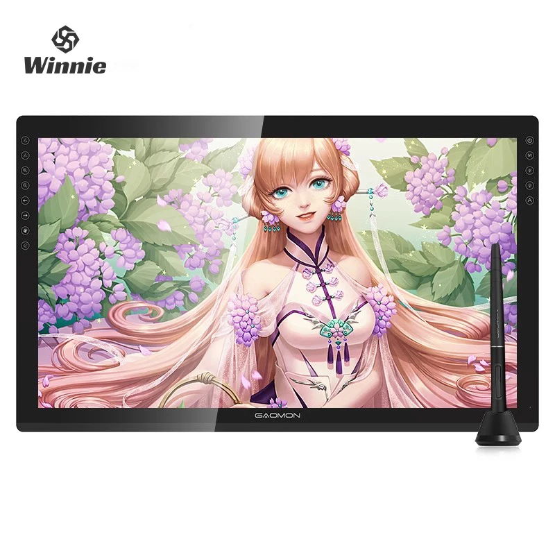 Gaomon G22 Digital Screen 5080 Lpi 120% Rgb Color Gamut Full Fit Screen 8 Smart Touch Keys Lcd Digital Board Hand Drawn Board