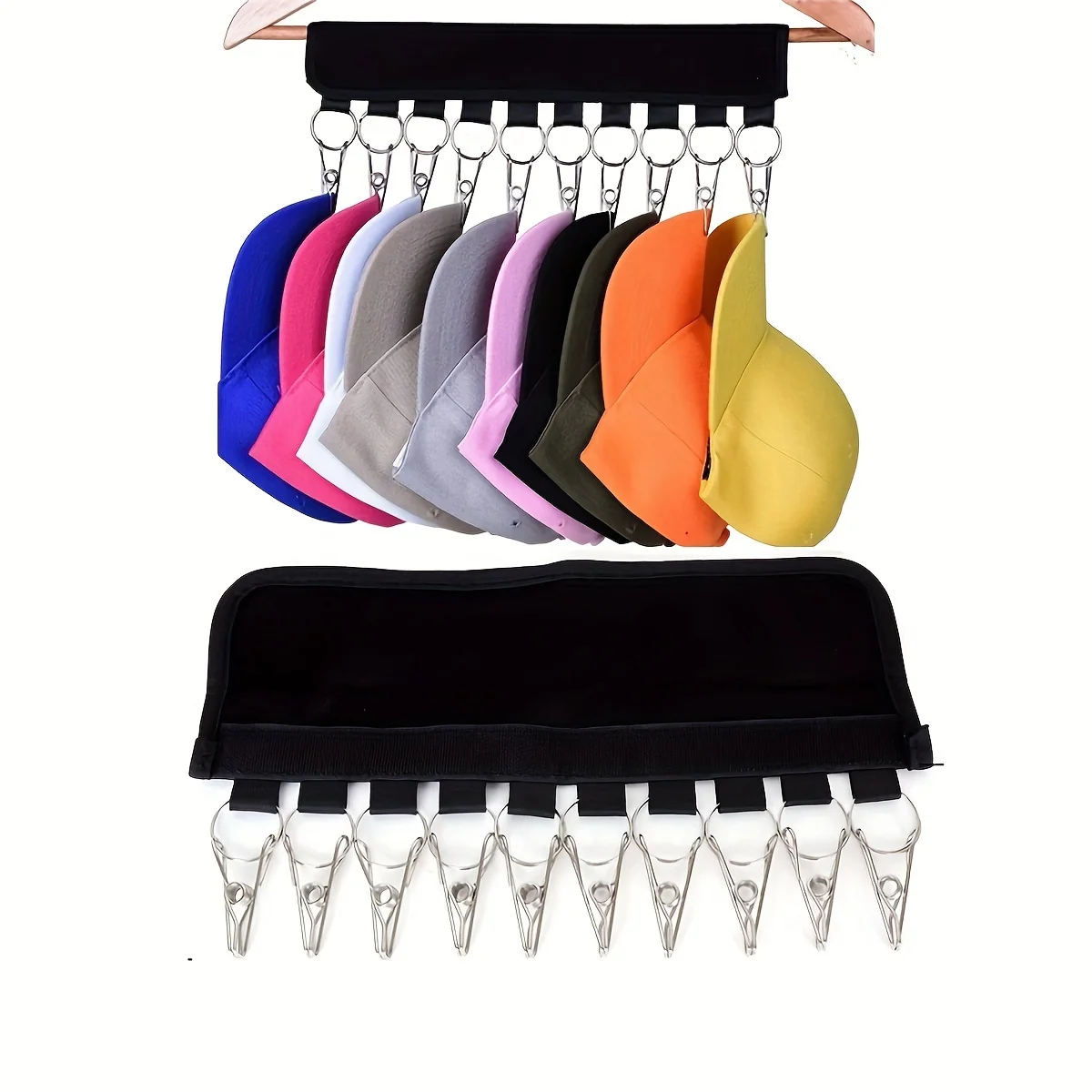 1 portable hat rack fabric clothes hanger hat storage hanger