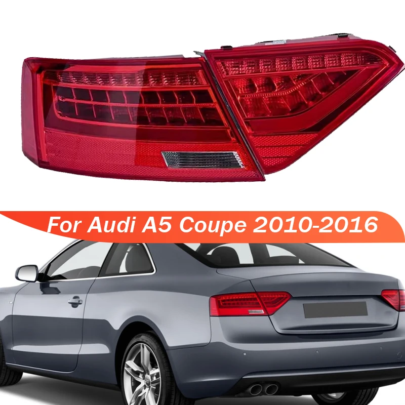 LED Tail Light For Audi A5 Coupe 2010-2016 Rear Tail Light Assembly Turn Signal Brake Warning Light Inner and Outer Tail Lamp