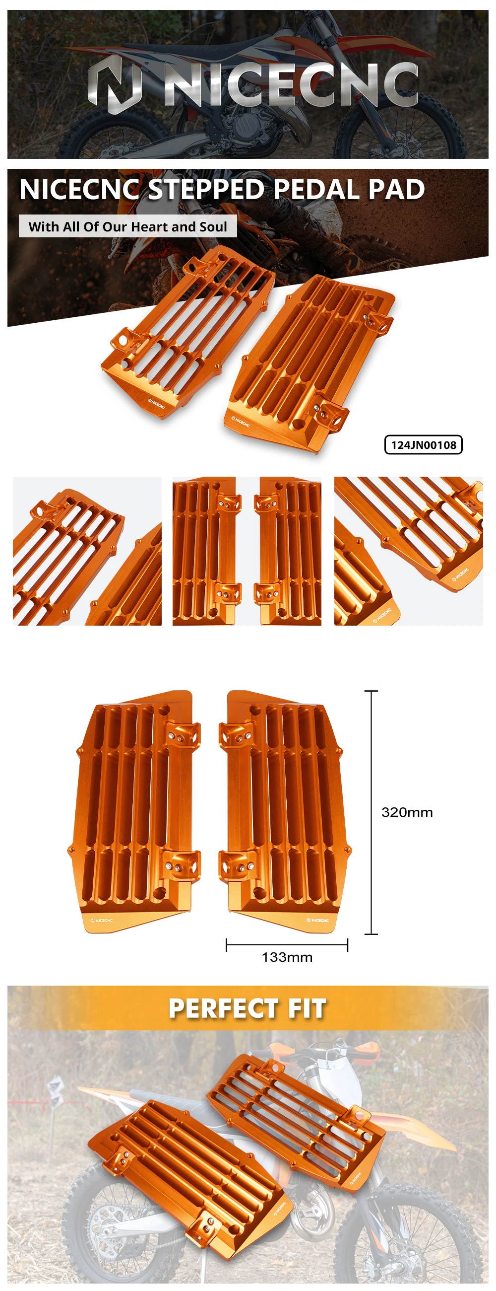 (EU LAGER) Kühlerschutz für KTM EXC 300 250 EXCF 350, für Husqvarna TE 300 FE 250 FE 450 2017-2023, für GasGas EC 300 2021-2023 – Detail 1
