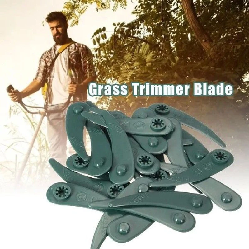 Lawn Mower Plastic Blade Household Garden Weeding Machine Accessories 100PCS Lawn Mower Plastic Blades Suitable for BOSCH