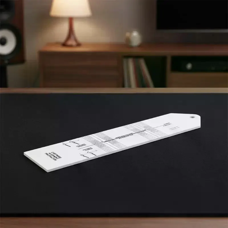 LP Stylus Alignment Protractor for Turntable Audiophiles Precise Calibration Tool