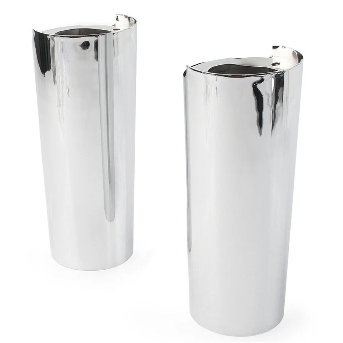 2 Inch Smooth Fork Tube Slider Covers Cowbells for Harley Electra Tri Glide