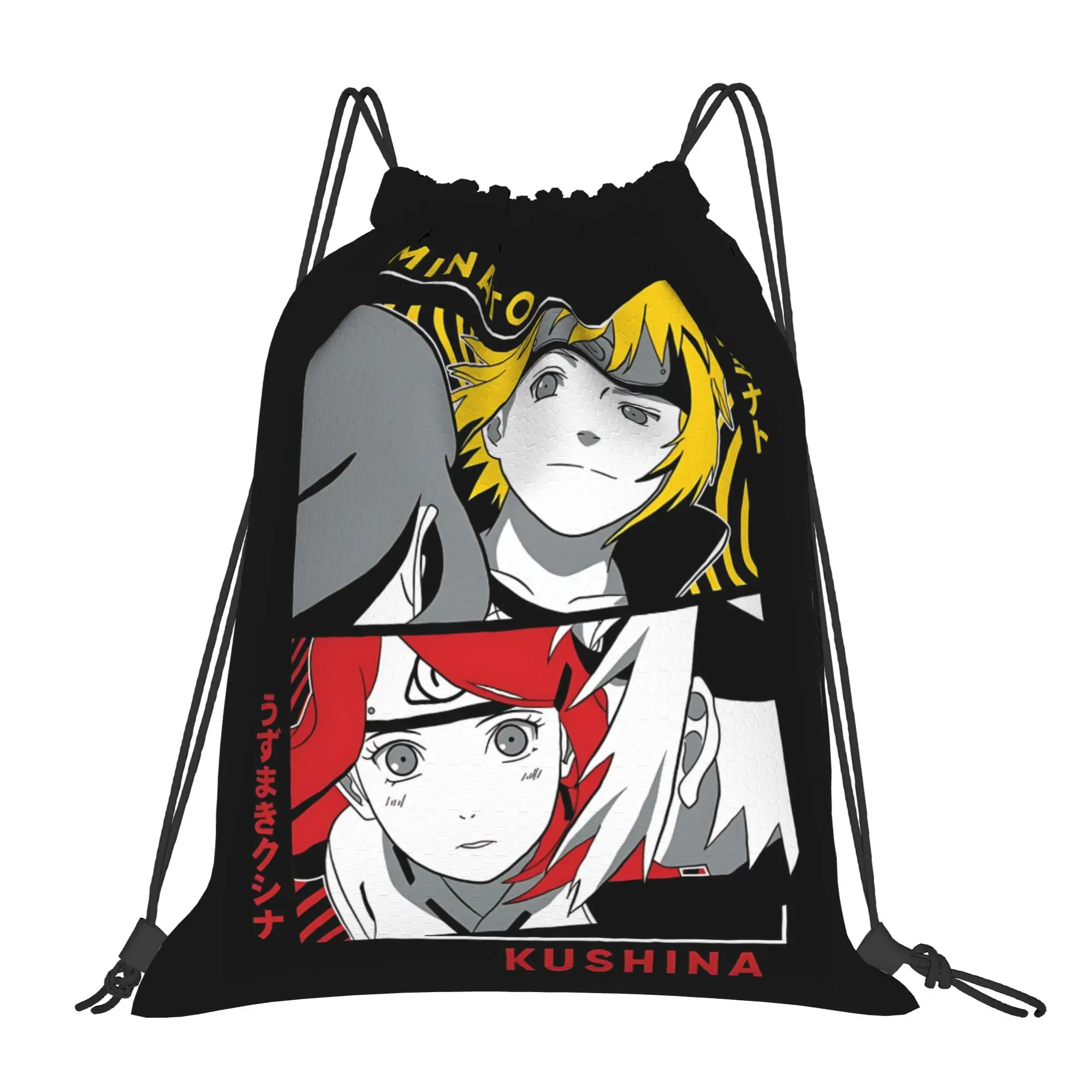 sports Pouch Naruto anime comic  Portable Hiking Drawstring Bags Riding Backpack Gym Shoes Storage Backpacks