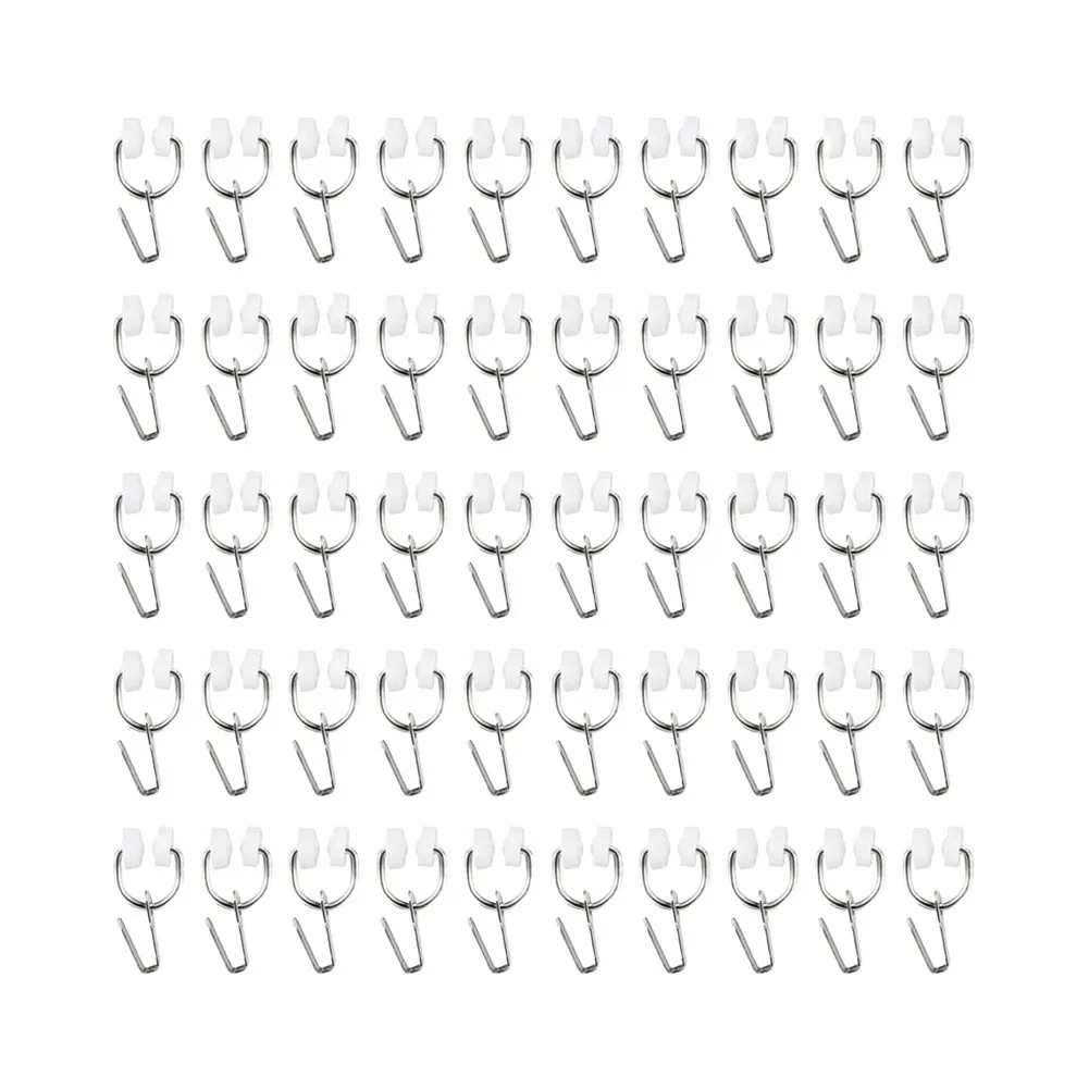 50PC RV Curtain Track Clip Curtain Glider Hook For Camper Shower Drapes Hook                 0000000 BIAOTIXIAXIE QINGBUYAOCHAO0