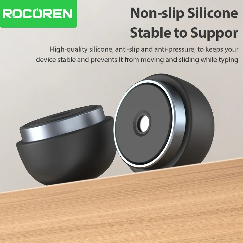 Rocoren Supporto per laptop Accessori per notebook Supporto per funghi per laptop Mini supporto magnetico per dispositivo di raffreddamento per MacBook Pro Air Staffa di supporto