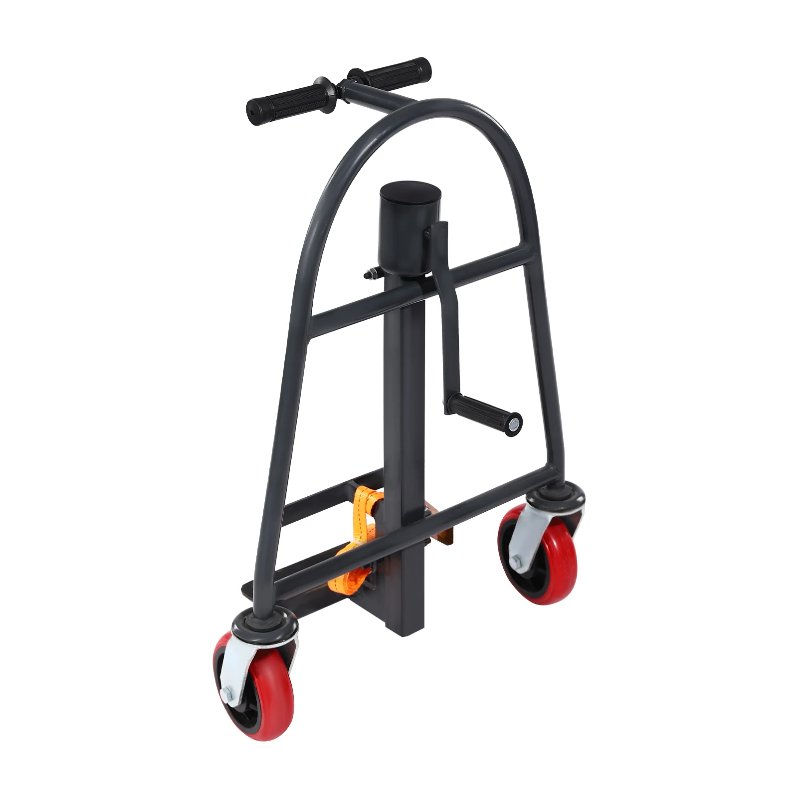 頑丈な手動家具移動セット 炭素鋼フレーム 6インチナイロンホイール & 190インチストラップ ピアノ/冷蔵庫移動用 34.17ポンド