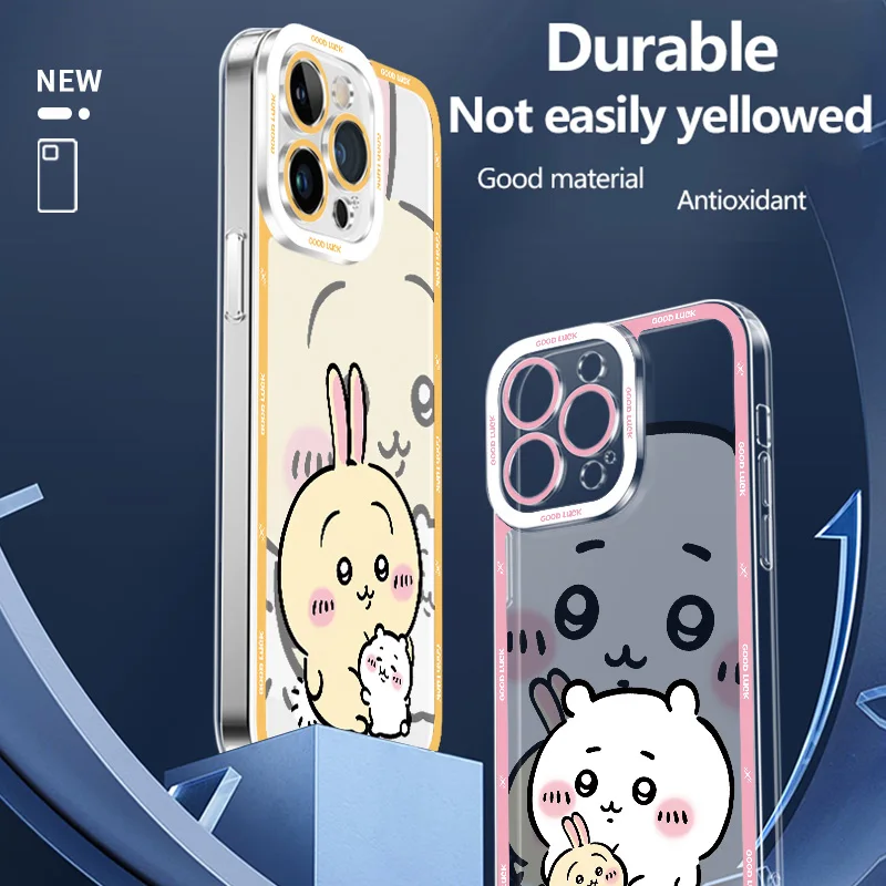 C-Chiikawas Clear Case for Samsung Galaxy S25 S24 S23 S22 S21 Ultra Plus S20 FE A73 5G A72 A71 4G A56 A55 A54 5G A52 Soft Cover - náhled 4