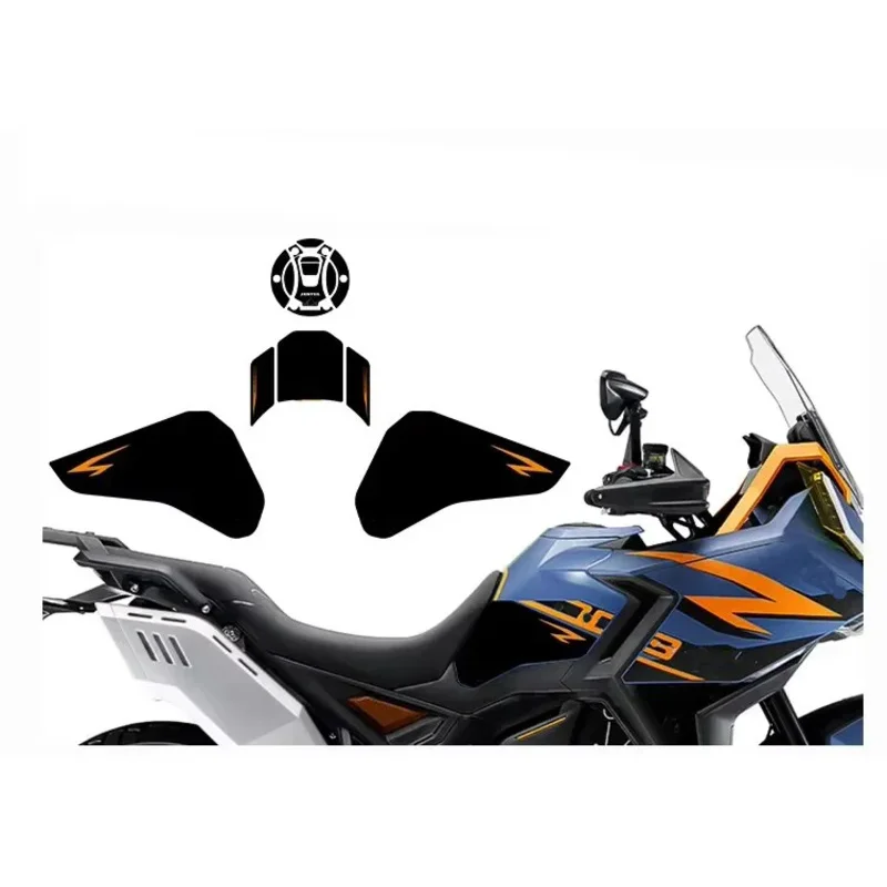 

Защитная накладка на бак для мотоцикла ZONTES 703F 2024, наклейки с кожаной глазурью, аксессуары