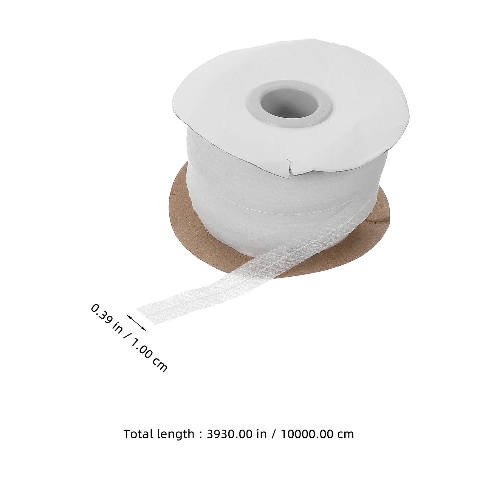 1 Roll Non-Woven Fusible Interfacing Strip Bonding Sewing Lining Fabric Clothing Interfacing Roll White Stretch Lining