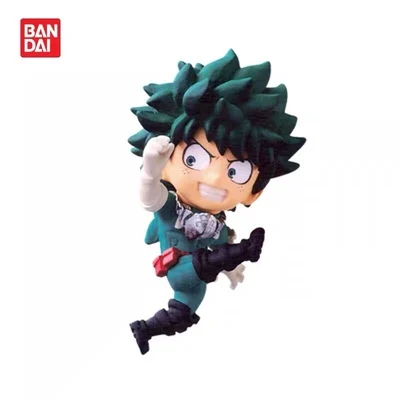 BANDAI My Hero Academia Action Figures Model Q Version Deku Asui Tsuyu Eraser Head Mirio Gashapon Official Genuine