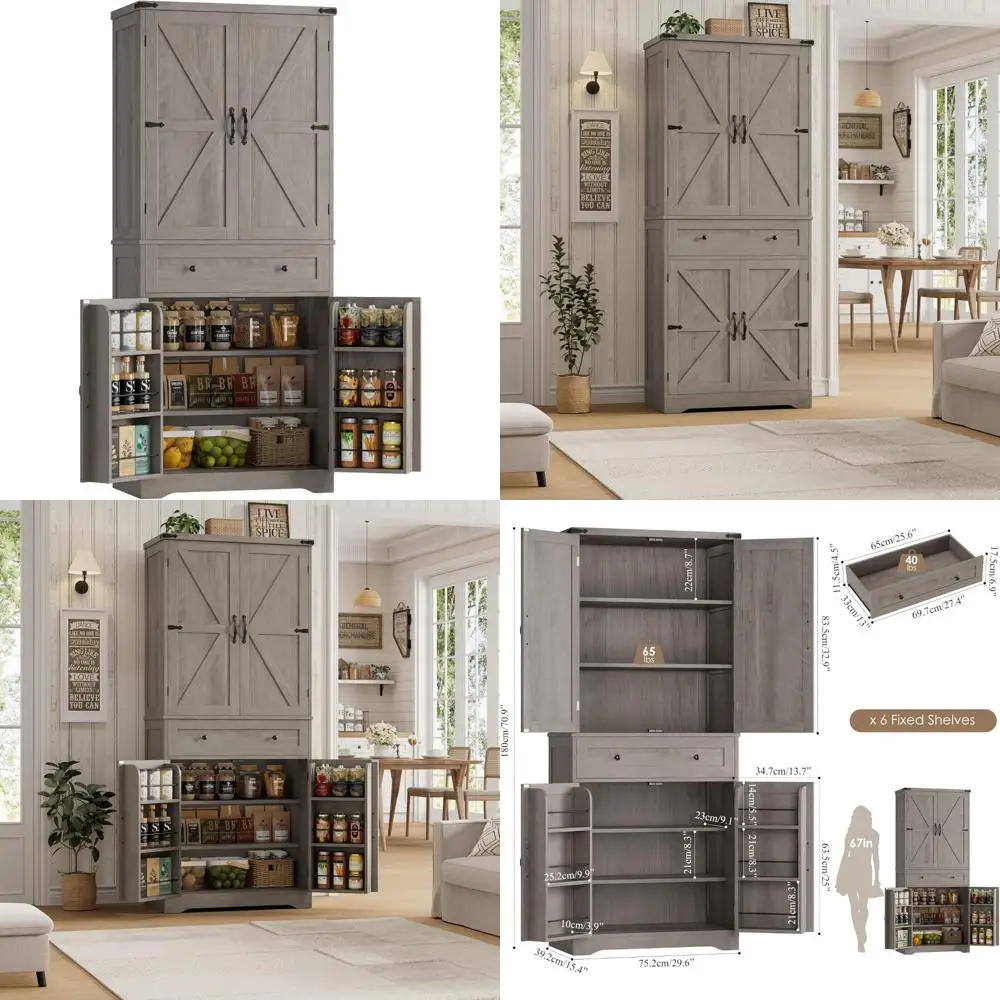 71" Tall Pantry Cab…