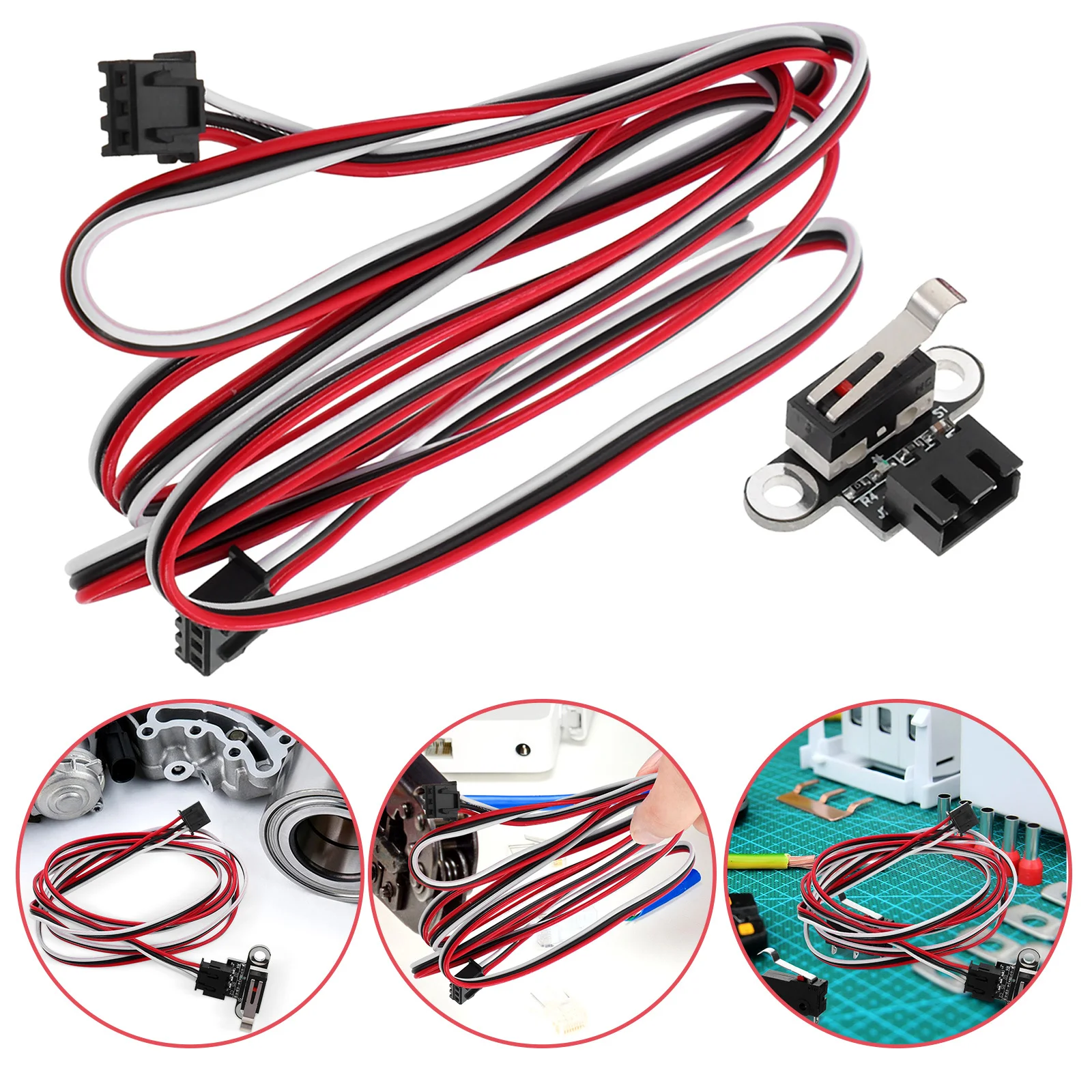 

Printer Limit Switch Mechanical Vertical Type Replacement Accessory for 3D Printer Endstop Switch Stable Performance