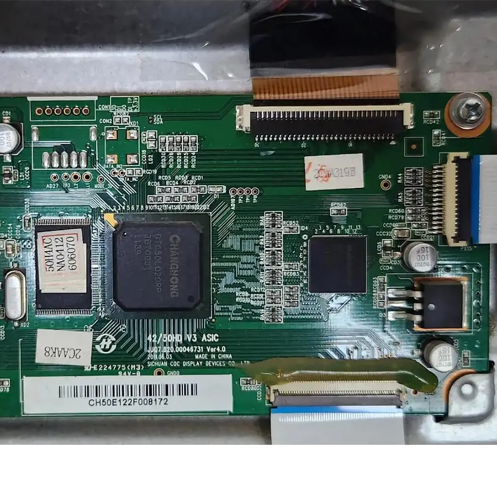 Hauptplatine JUQ7.820.00046731 Ver4.0 T-Con-Platine für 50-Zoll-TV-Bildschirm PM50H3000, kompatibel mit Changhong