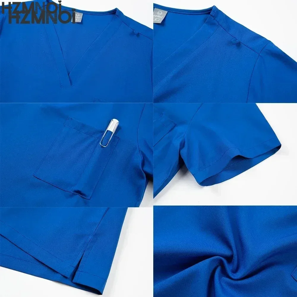 Blouses chirurgicales pour femmes, uniforme de soins de santé, uniforme fin et respirant, vêtements de travail pour médecins, accessoires médicaux, gommage dentaire