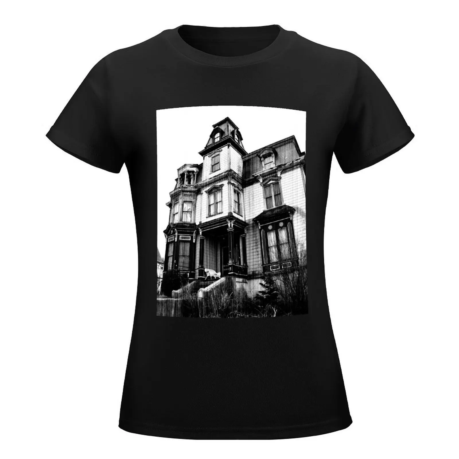 SK Pierce Haunted Victorian Mansion Gardner, MA T-Shirt aesthetic clothes korean fashion workout shirts for Women