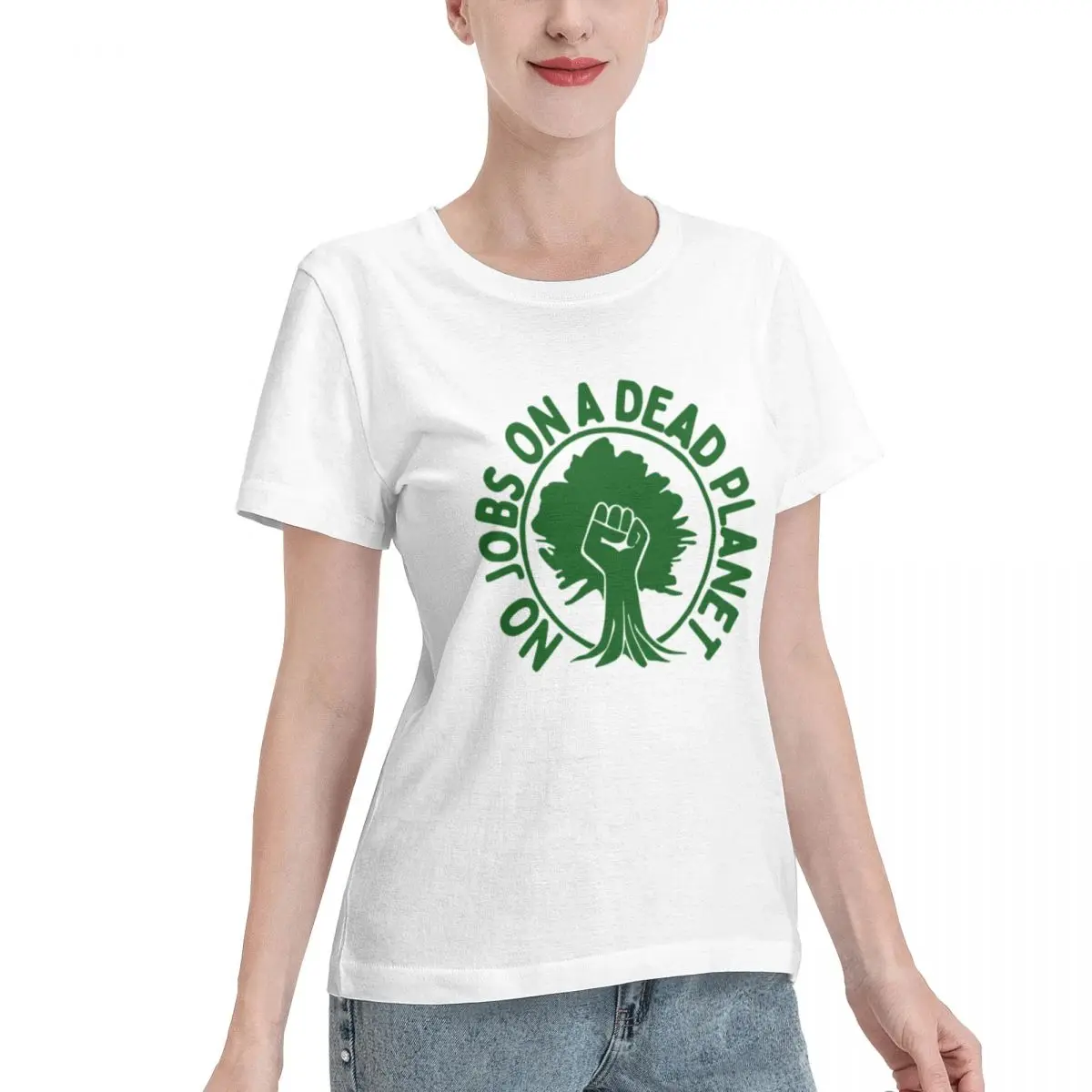 Affordable No Jobs On A Dead Planet Cool Design Women's T-shirt Travel Outfit Oversized Top