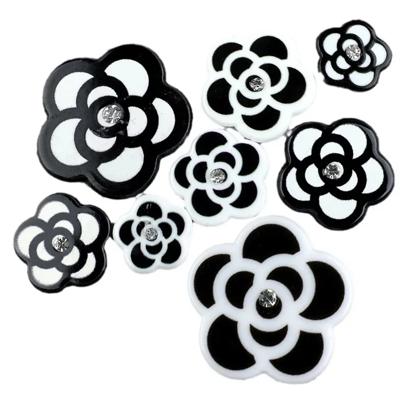 Korean Rose Camellia Flowers Diy Graffiti Patch Shoes and Hats Diy Hair Edge Clip Material Diy Mobile Phone Cover Accessories