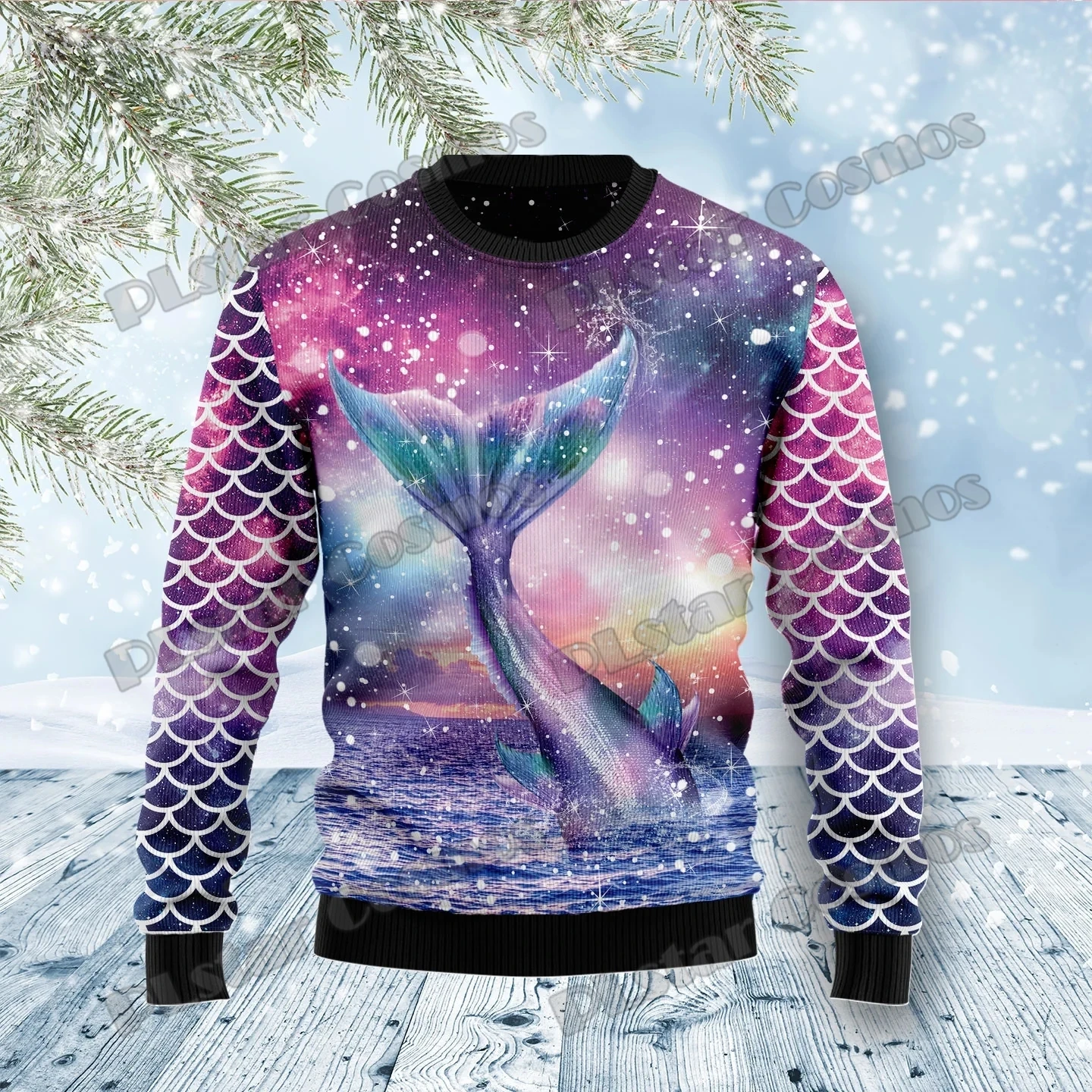 PLstar Cosmos Merry Puggin Christmas 3D Printed Fashion Mens Ugly Christmas Sweater Winter Unisex Casual Knitwear Pullover MYY41