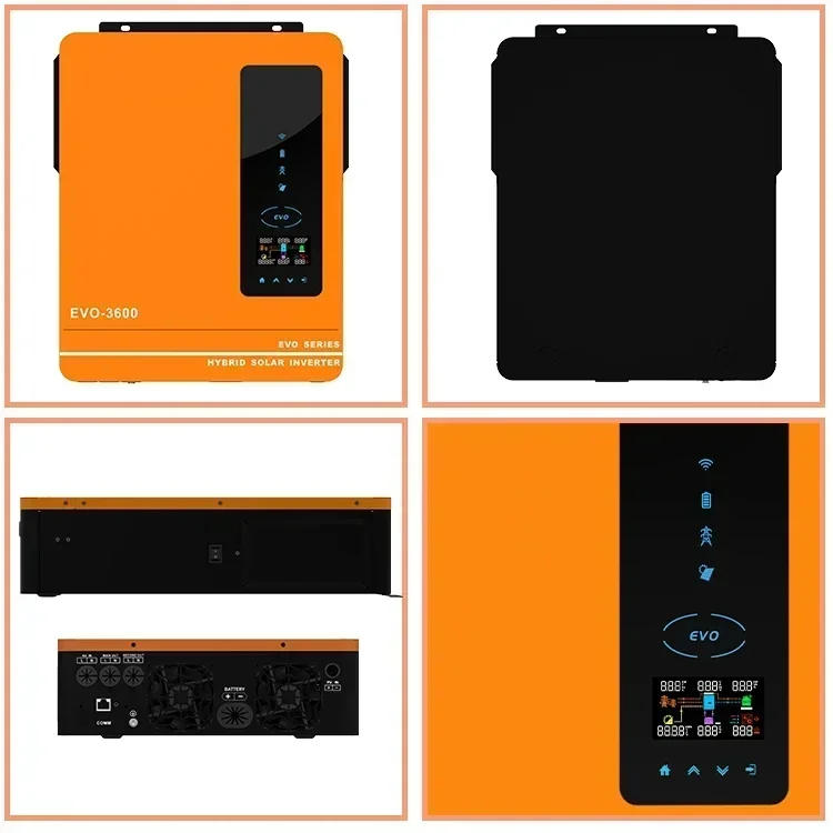 on grid off grid hybrid  6.2kw solar inverter with mppt charge controller