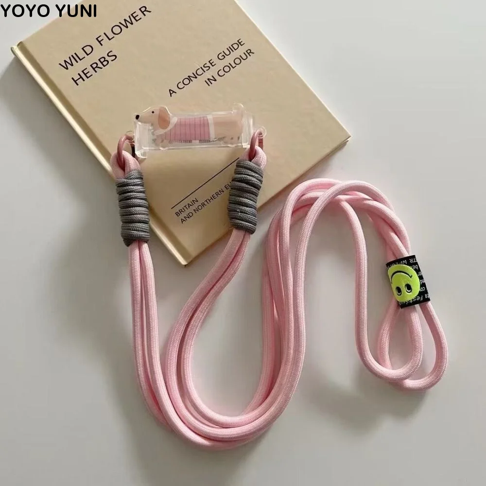 

Универсальный держатель для телефона на ремешке с креплением на заднюю панель, с дизайном кролика и таксы, съемная подставка для телефона