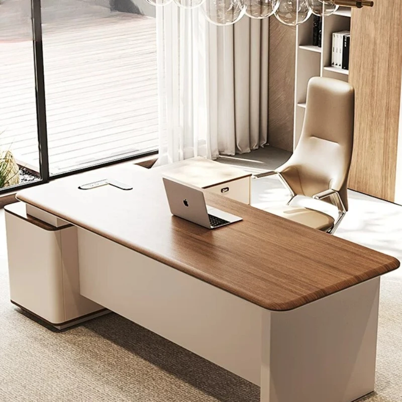 European Aesthetic Office Desk Modern Design Computer Minimalist Office Desk Display Luxury Mesas Escritorio Trendy Furniture