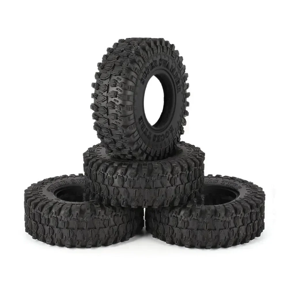 4 STUKS 52*18mm 1.0 "Zachte Rubberen All Terrain Wielbanden voor 1/24 RC Crawler Auto Axiale SCX24 90081 AXI00002 Nachtschoot