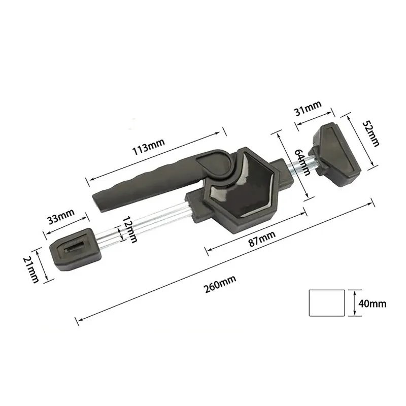 2-piece release speed squeezing woodworking fixture kit spreader small tool MFT desktop fixture 20mm quick ratchet