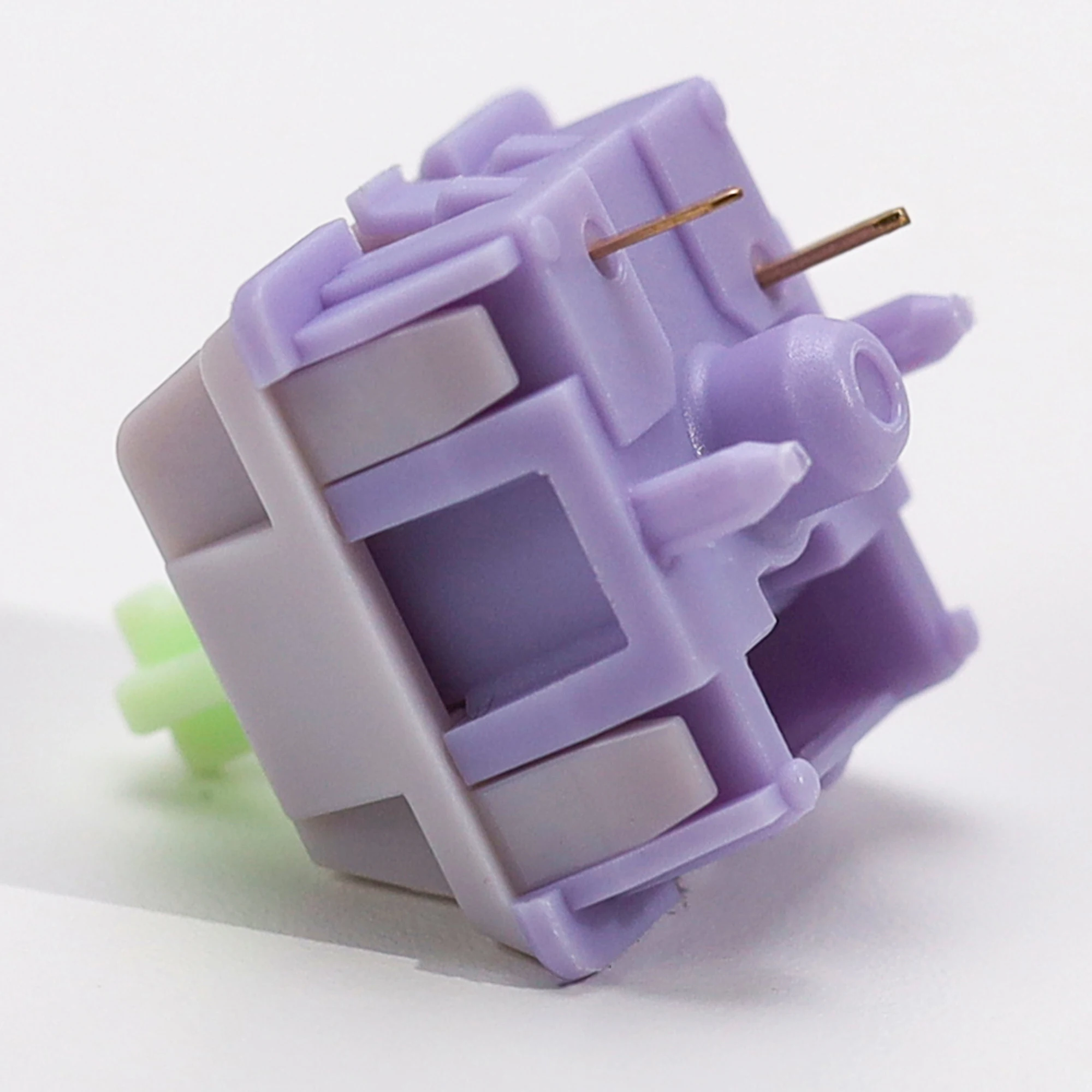 Przełączniki liniowe KBDiy Wisteria 5-PIN 39gf, wstępnie smarowane, kremowe przełączniki POM do samodzielnego montażu (DIY) 60% klawiatur mechanicznych gamingowych Aula F75 F87 — zdjęcie produktu 5