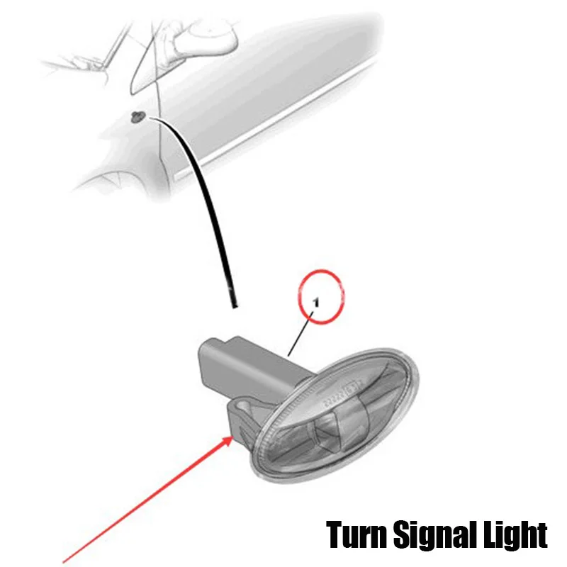 مصابيح جانبية بدوره أضواء الإشارة 6325G3 6325G4 صالح لبيجو 206 207 307 407 607 لسيتروين بيرلينجو إليزيه بيكاسو C2 C5 C6 #2