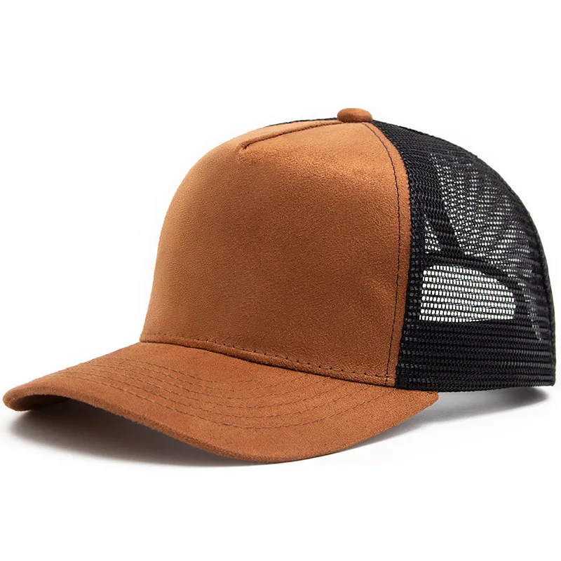 Customized Printed Logo High-quality Suede Mesh Baseball Hat Outdoor Sport Cap Fashion Men And Women Sport Snapback Caps image 3