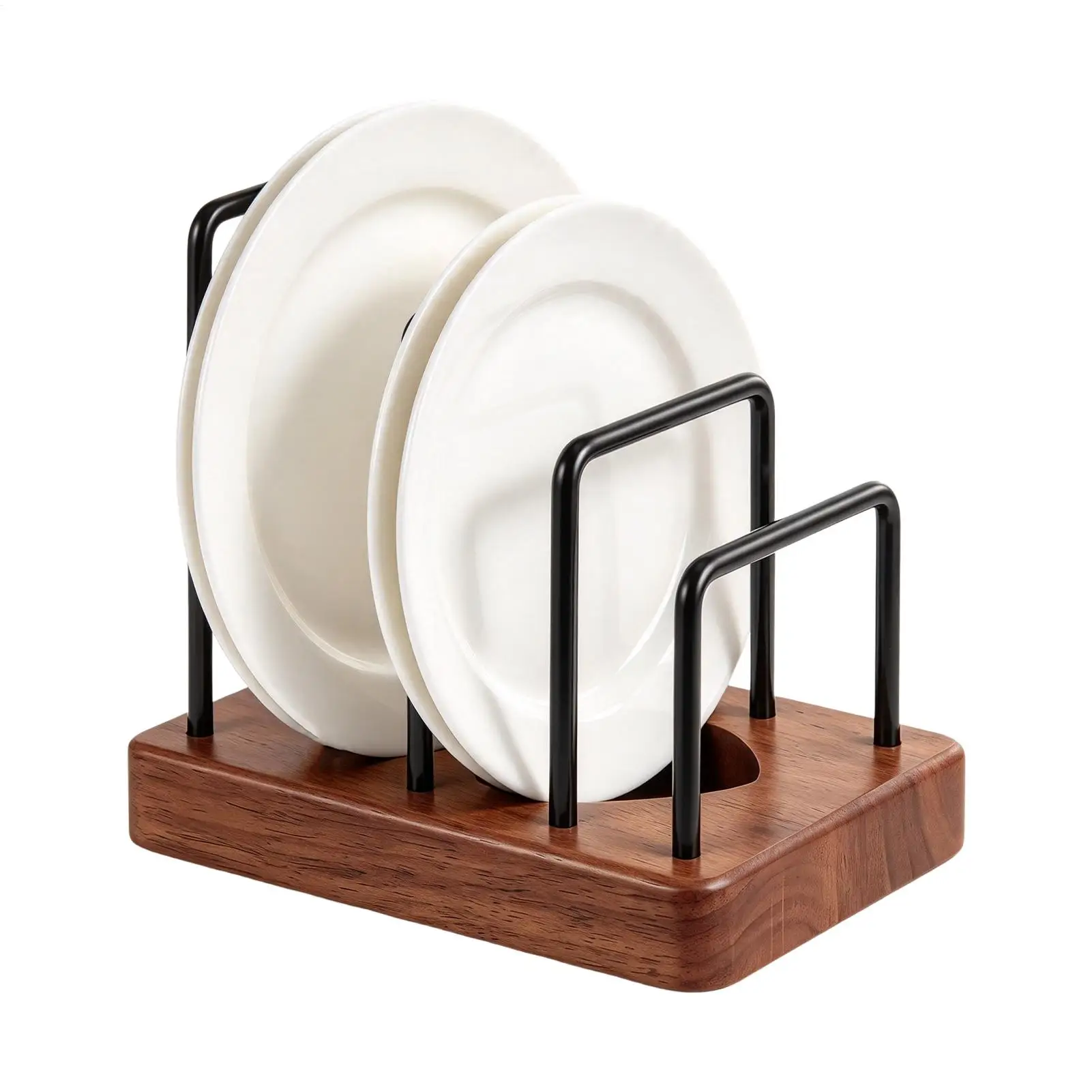 Pot Lid Storage Rack Multi-Slot Counter Chopping Board Organizer Pot Lid Stand Storage For Kitchen Dining Room Home Farmhouse